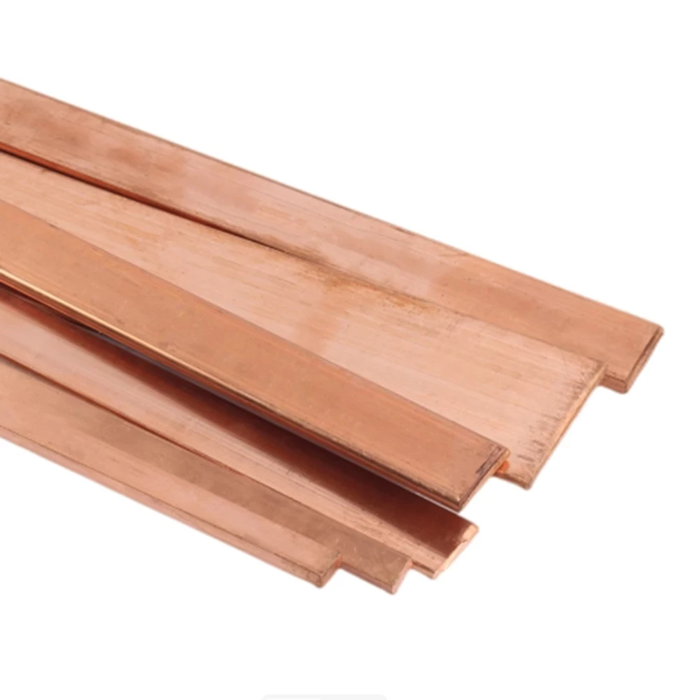 

3pcs 333mm Computer Room Ground Copper Bar 3 * 30 Bus Bar Static Conductive Anti-static Equipotential Copper Bar Copper Strip