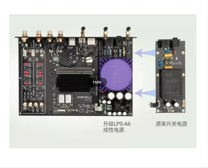 Imagem -04 - Módulo de Alimentação Linear Filtro Especial para Eversolo Dmp-a6 Atualização Digital Player