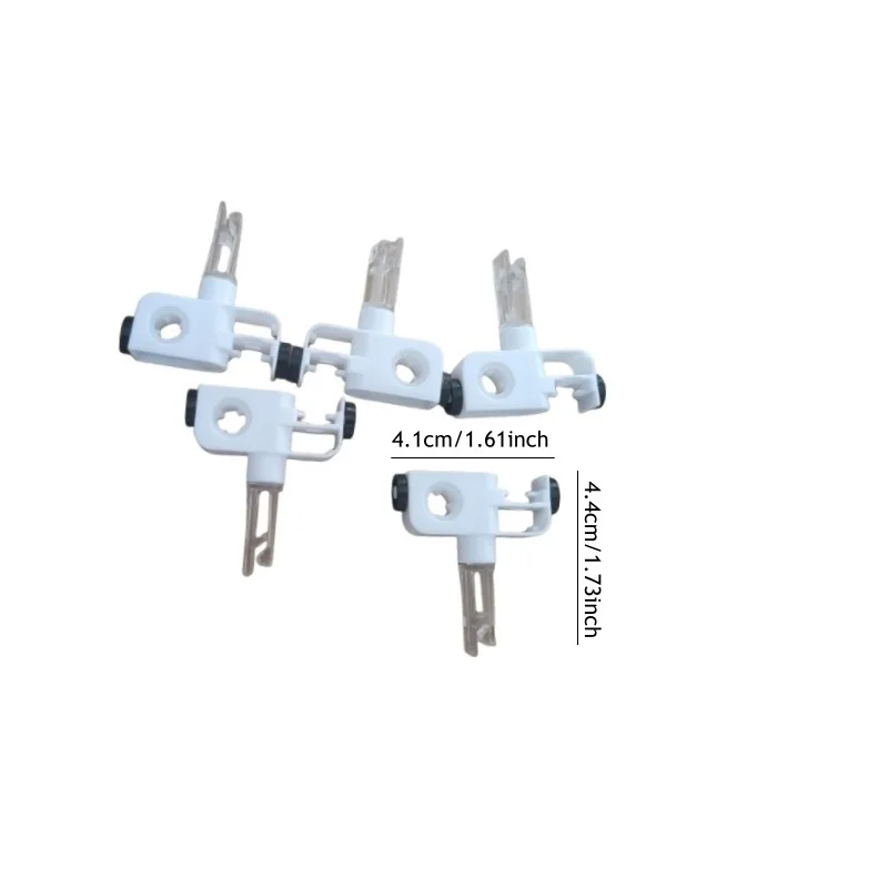 5pcs 4-Prong H Hook Carrier, Curtain Runner, Components For Vertical Blinds and Dreamlike Life Blinds
