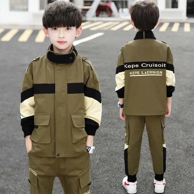 Boys Clothes Sets 2023 Spring Autumn Kids Fashion Cotton Coat+Pants 2pcs Tracksuits For Baby Boys Children Casual Jogging Suits