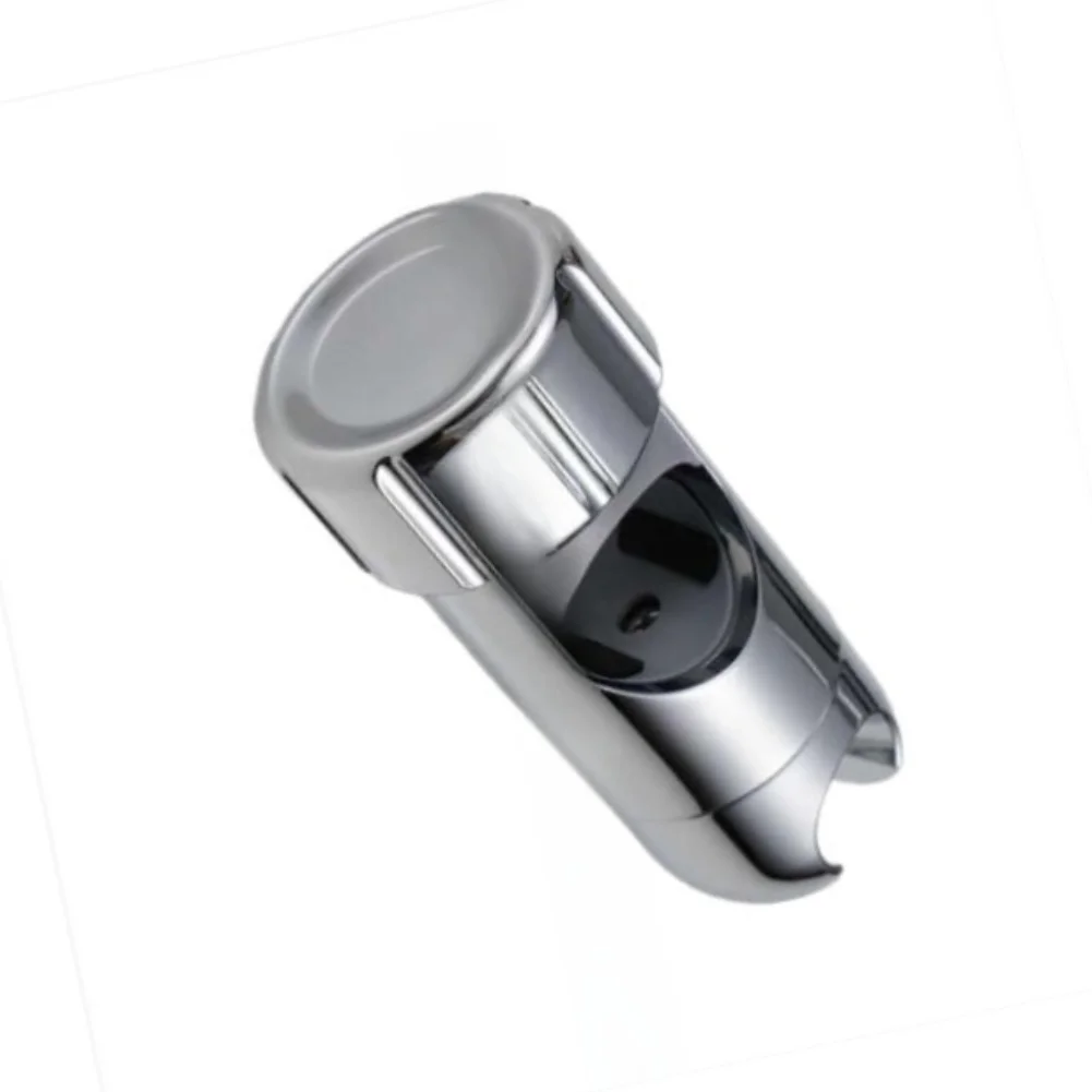 ABS Shower Head Bracket for Round Slide Bars 28-32mm OD 360 Degree Swivel Mount Easy Installation No Tools Required