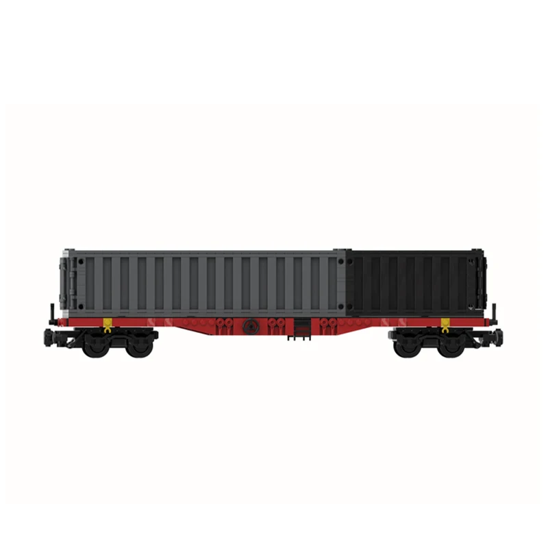 MOC City Train Series Containerwagon \