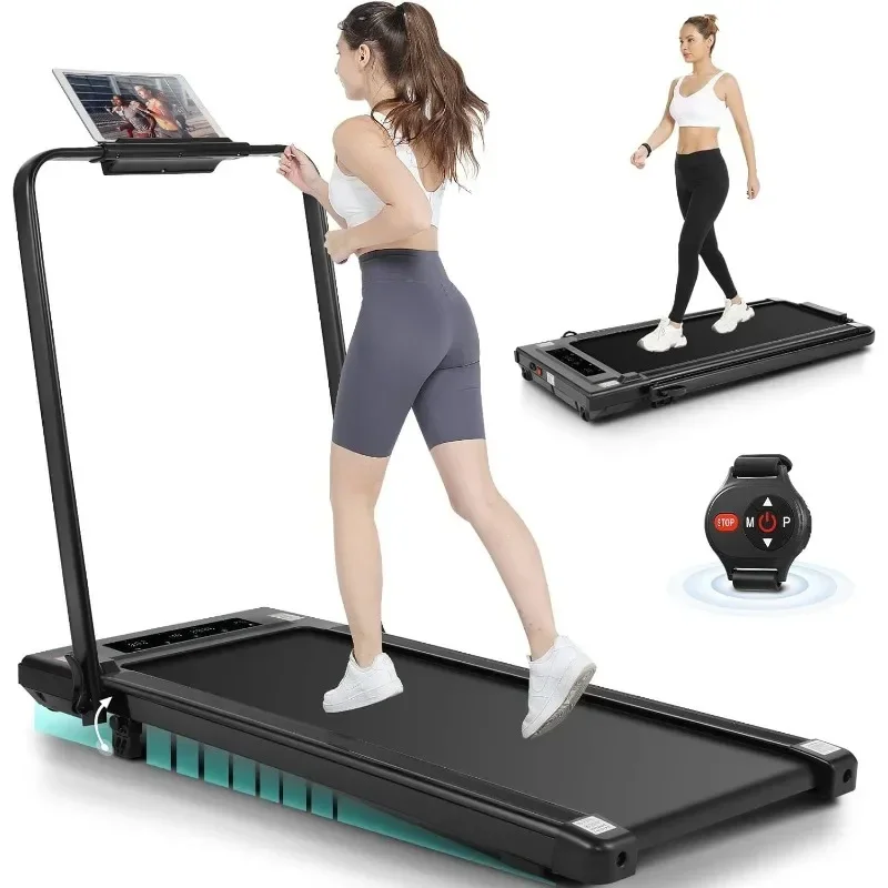 

ANCHEER Folding, Incline, Walking Pad Treadmill Under Desk for Home Office, Portable Treadmills,Remote Control