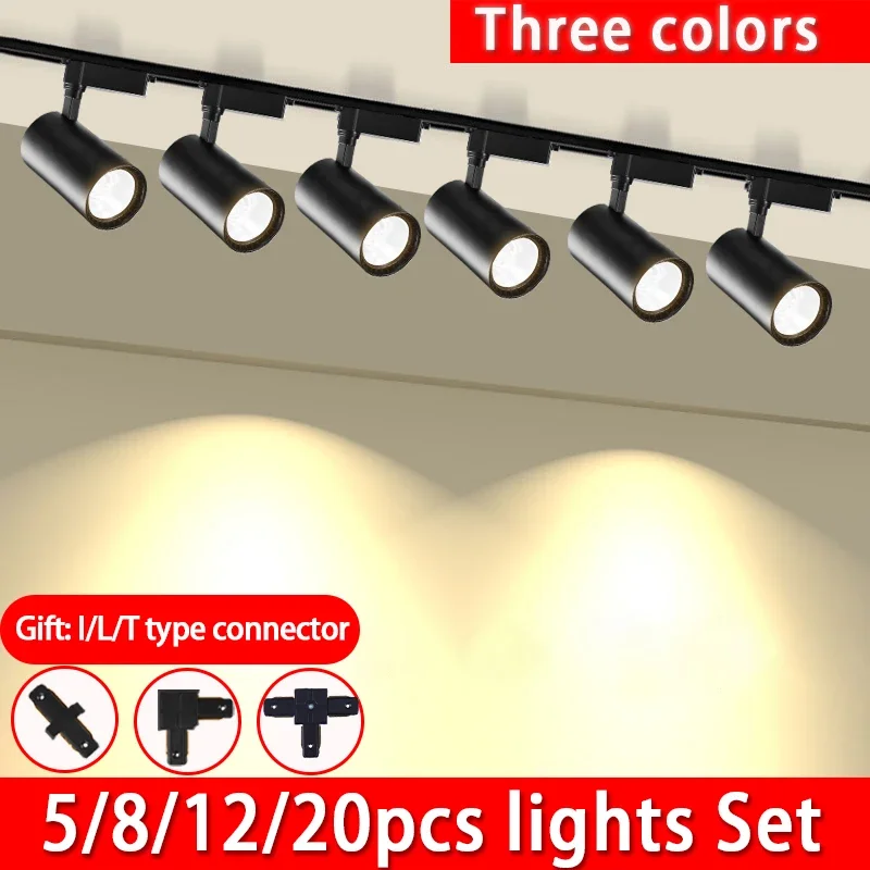 Track Light Led Light Fixture Ceiling Track Spot Kitchen Rail Systems Lamp Set Track Lighting Rail Led Spotlight For Home Store