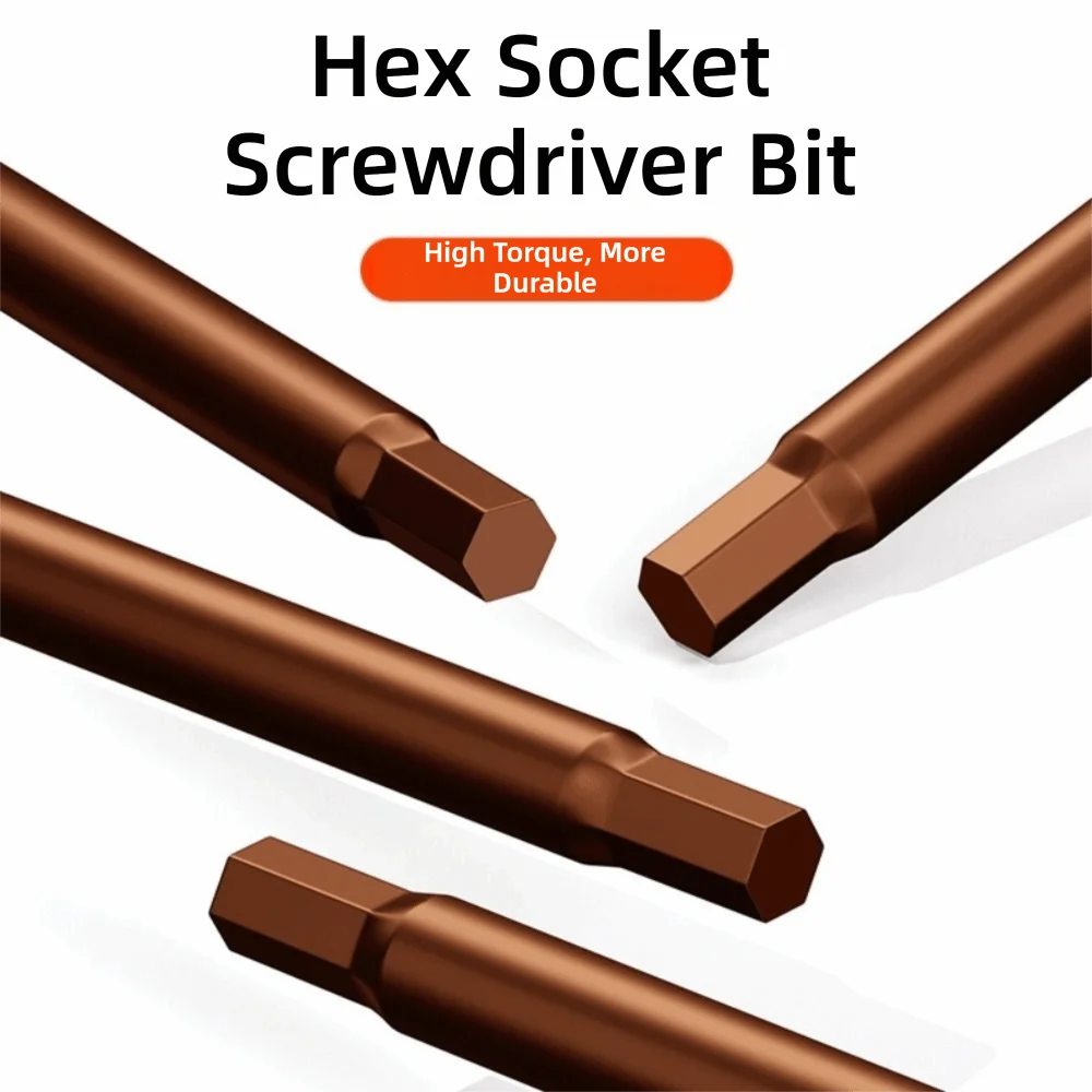 Neuer Innensechskant-Schraubendreher mit geradem Schaft H2.5/4mm – Wartungswerkzeug mit verlängerter Länge – Handwerkzeug – Detail 3