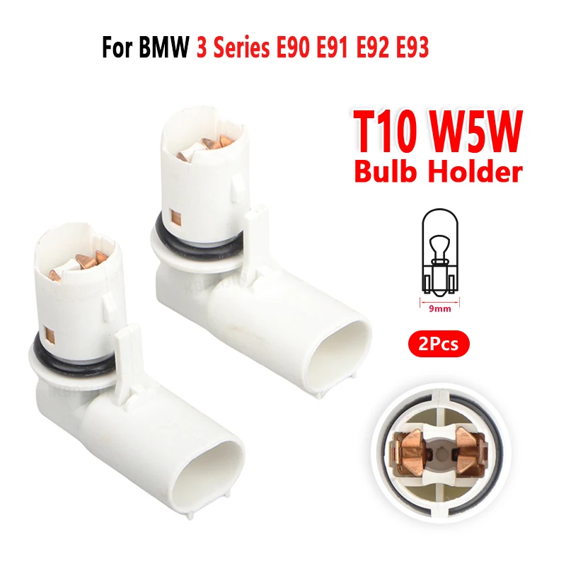 For BMW 3 Series E90 E91 E92 E93 Side Marker Light Socket W5W Bulb Holder Car Lamp Base Accessories 2 Pcs