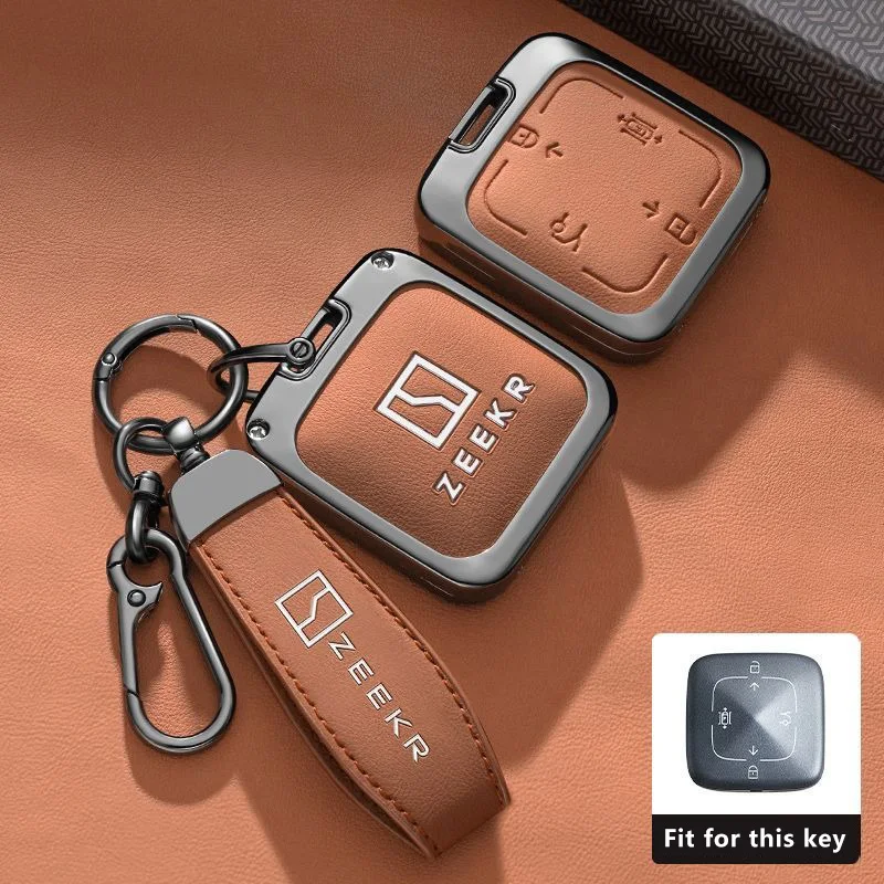 Autosleutelhoesje voor Zeekr 7X Accessoires 2024 2025 2026 Auto-styling Sleutelhanger Beschermhoes Afstandsbediening Behuizing Houder Ring