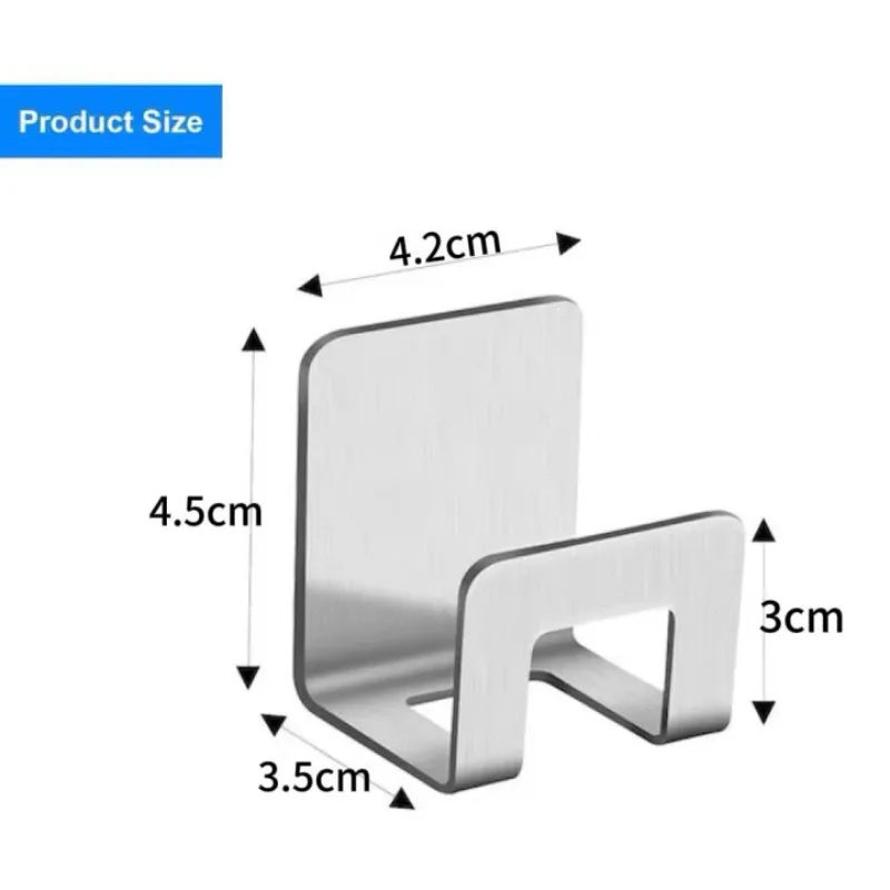 Metal Self Adhesive Hook Sink Sponge Storage Holder Kitchen Holder Stainless Steel Sink Lid Dish Rack Kitchen Wire Rag Organizer image 2