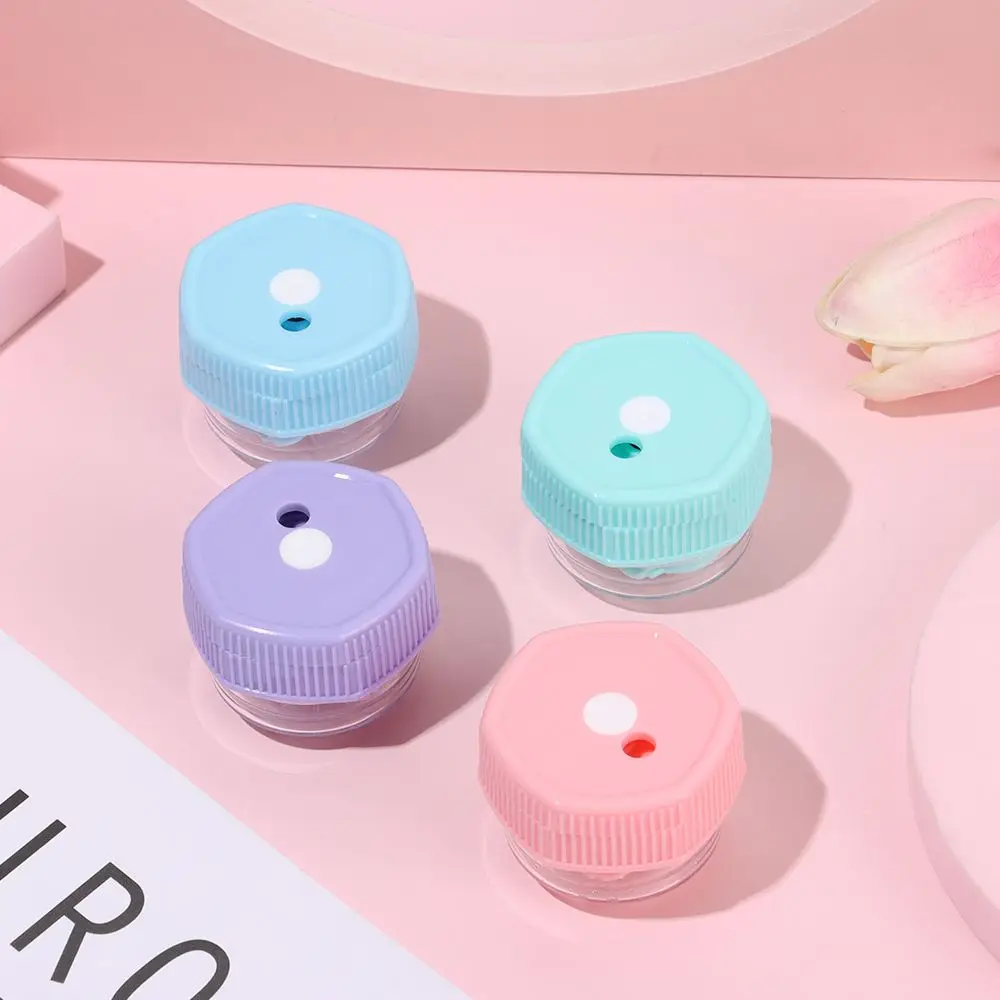 Plastic Rotatable Manually Glasses Lenses Box Glasses Storage Holder Contact Lens Cleaner Case Glasses Lenses Container