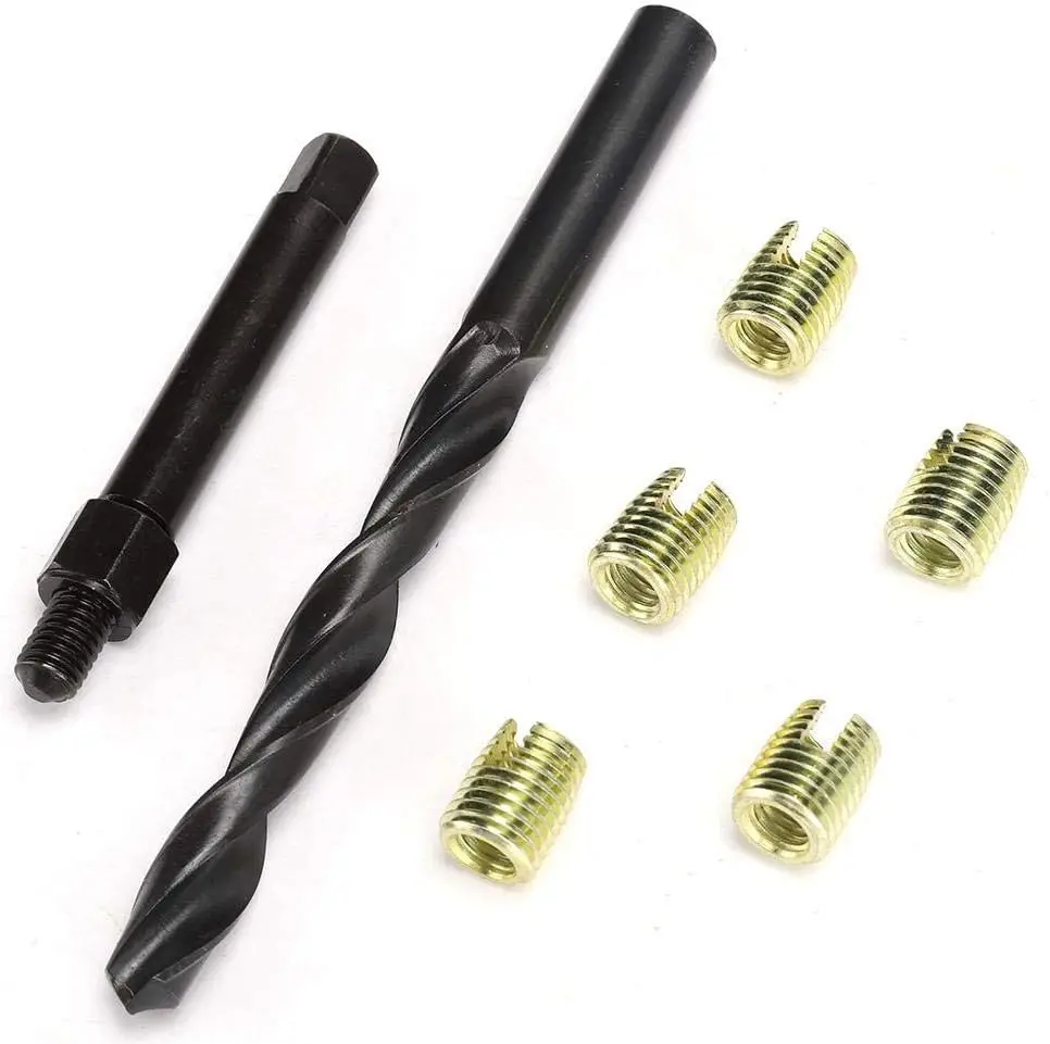 

Комплект для ремонта резьбы M8 x 1,25, 12 шт., саморезы для автомобилей, рельсов, бытовой техники