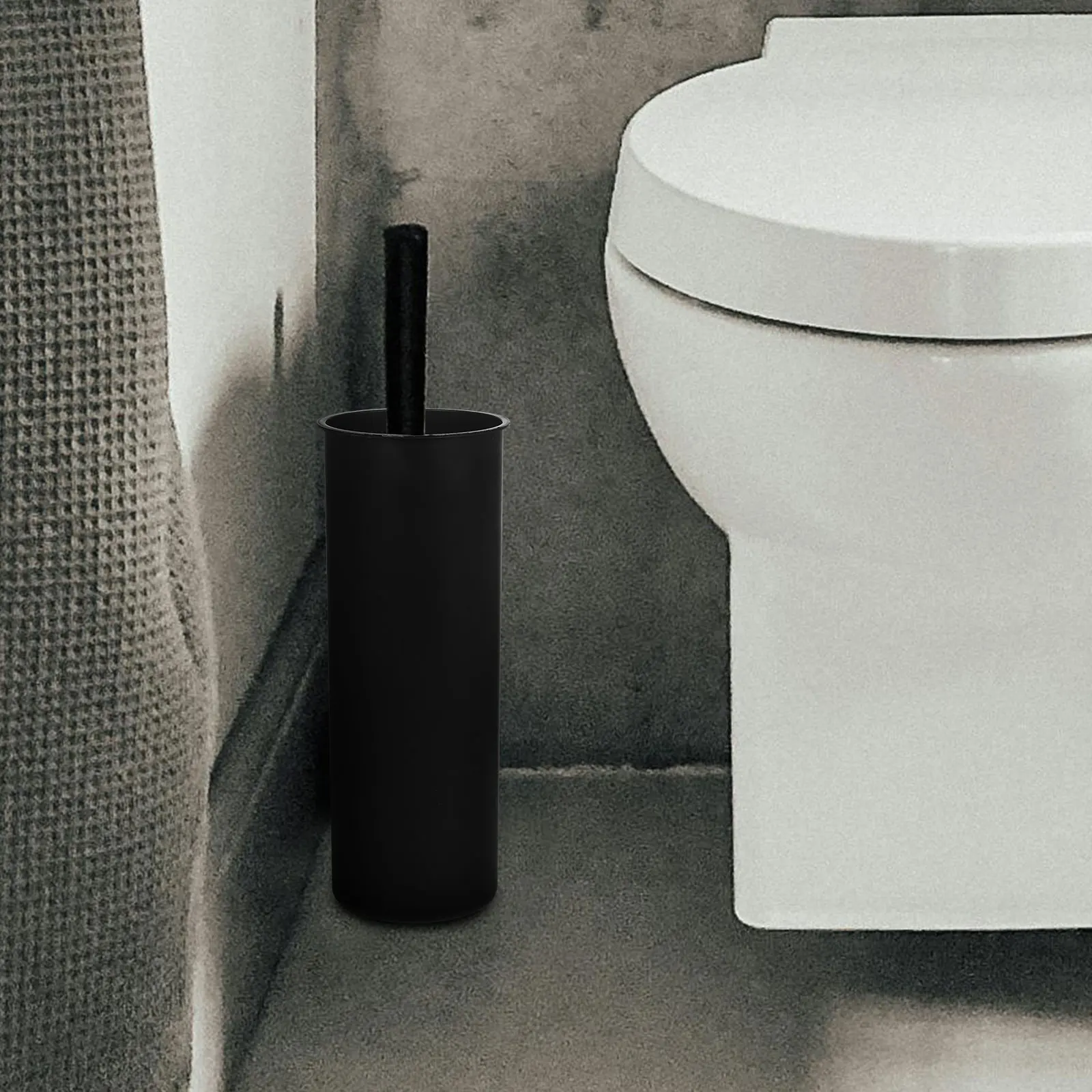 

Toilet Brush Cup Holder Bathroom Plastic Bucket for Scrubber Plunger Stable Widely Used Hotel Home Public Restroom