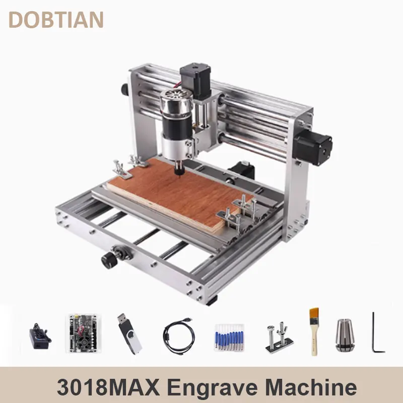 CNC 3018 Pro Max Engraving Machine, 200W Spindle Wood Router For Metal Acrylic, Milling Cutting Machine with Offline Controller