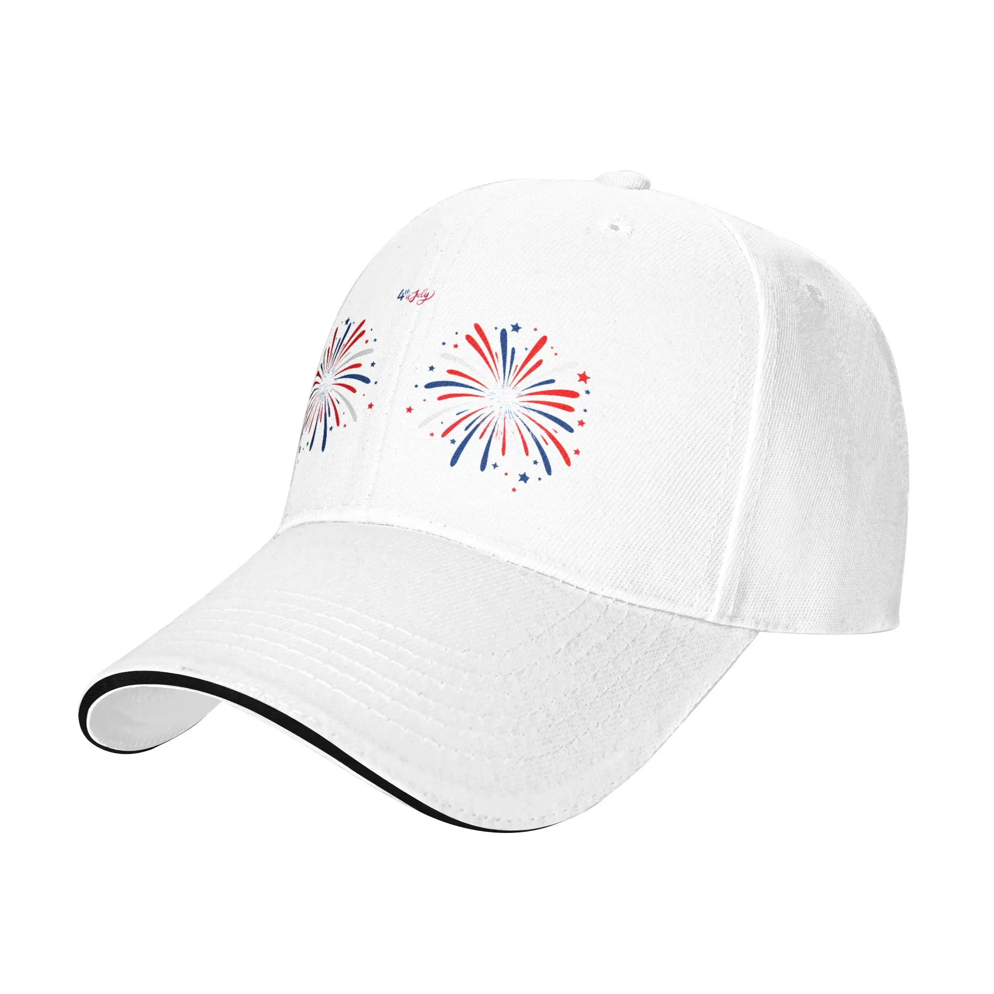 Summer Funny I'M Just Here For The 4th Of July Baseball Cap y2k Funny Trucker Hat Women Sun Baseball Caps