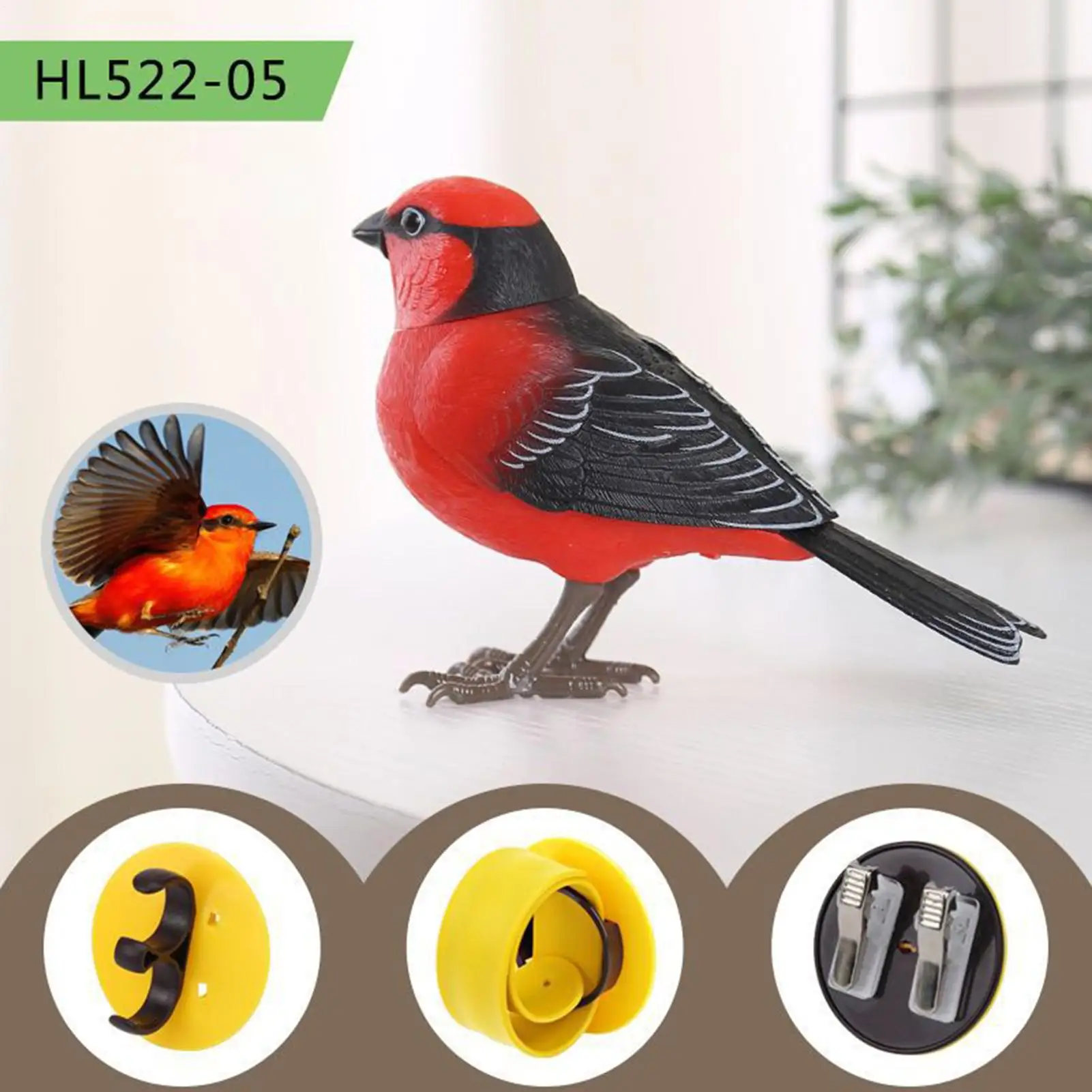 Juguete pájaro eléctrico juguete de escritorio realista parlante mascota electrónica para juego sensorial cumpleaños decoración de la habitación al aire libre favores de fiesta