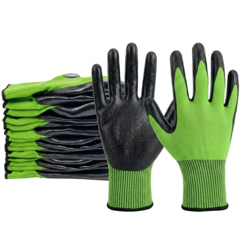 

4/20PCS PU Coated Safety Work Gloves with Grip Breathable Seamless Knit Safety Gloves for Men Handling Gardening Auto Assembly