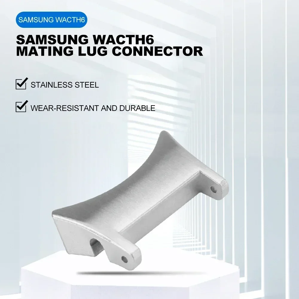 Connector for Samsung Galaxy watch 6/6 classic 47mm 43mm 44mm 40mm accessories Stainless Steel Quick fit Adapter 4/5/pro band image 2