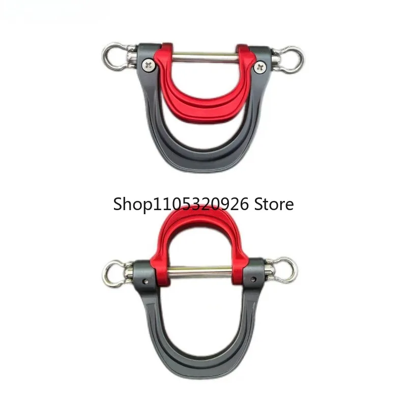 Outdoor aluminum alloy D-type mountaineering buckle Multifunctional fast hanging buckle Mountaineering hook accessories