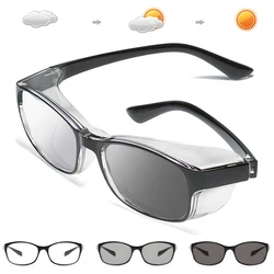 New Polarized Discoloration Eyewear Anti-Pollen allergy Windproof Goggles Anti Sand UV400 Protection Photochromic Sunglasses