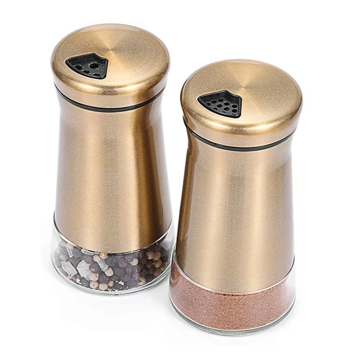 Salt Kitchen Shaker Seasoning Pepper Shakers Dispenser Utensils Container Bottles Stainless Steel Sugar Jar Jars