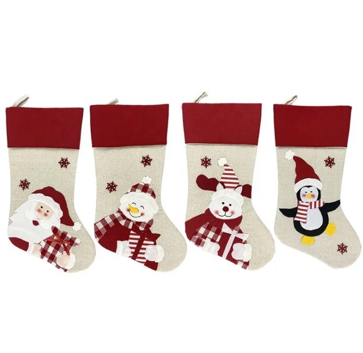 

New Style Santa Snowman Xmas Socks Christmas Stocking