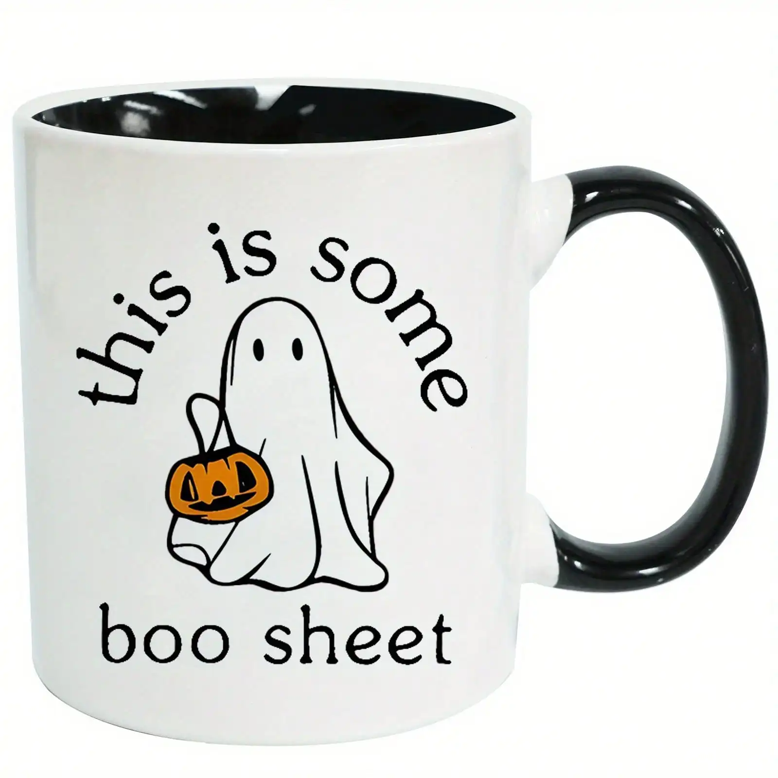 1pc 11oz Halloween Ceramic Coffee Mug - 