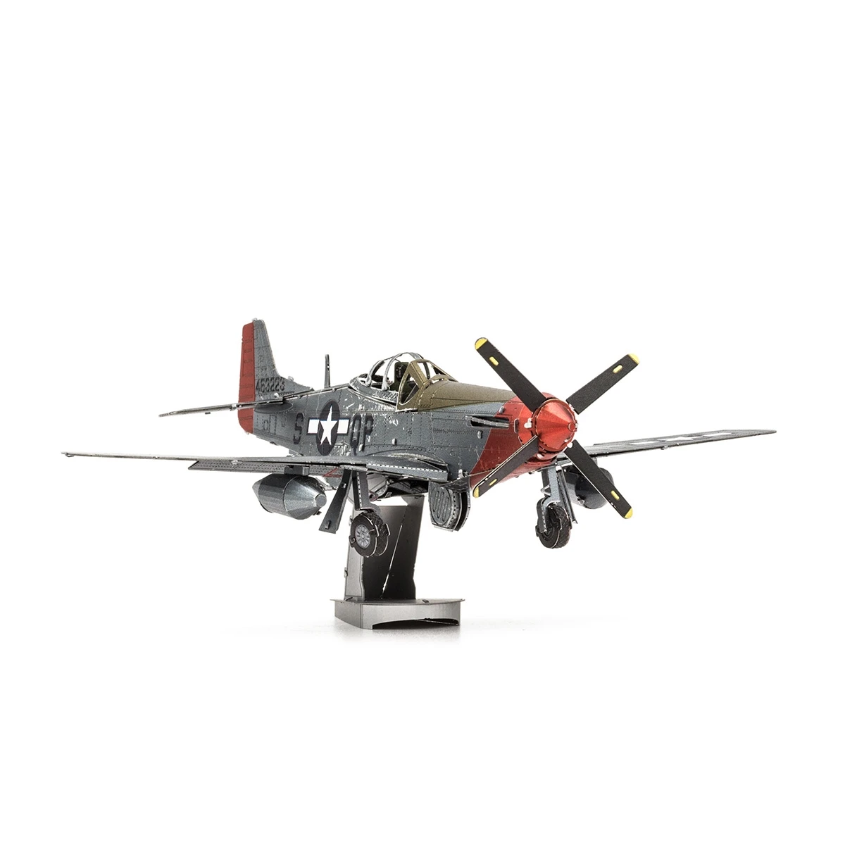 P-51D 3D Metal Puzzle model kits DIY Laser Cut Puzzles Jigsaw Toy For Children