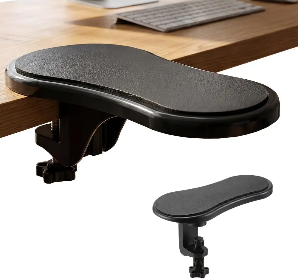 Arm Rest Support for Desk, Rotating Adjustable Computer Desk Armrest Extender, Computer Arm Rest for Desk, Ergonomic Arm Rest Ex