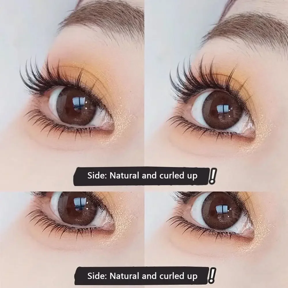 1 ورقة عالية الجودة الطبيعية ذاتية اللصق الرموش قابلة لإعادة الاستخدام لا الغراء العنقودية جلدة Mutistyles رموش ذاتية اللصق