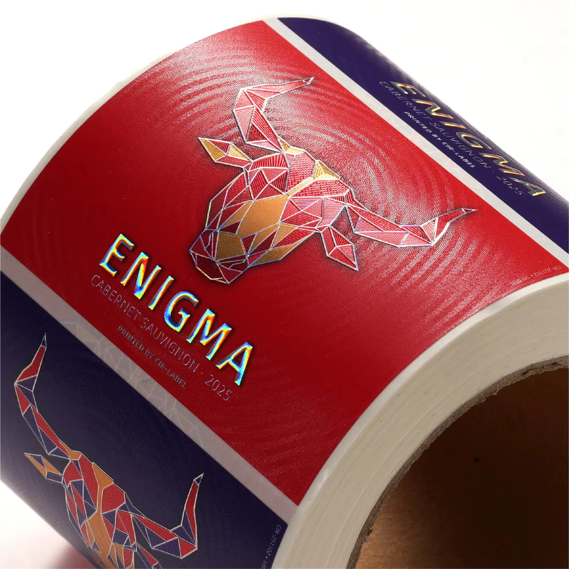 Custom Laser PET Bottle Labels｜3D Digital UV｜Cold Foil Finish｜Waterproof