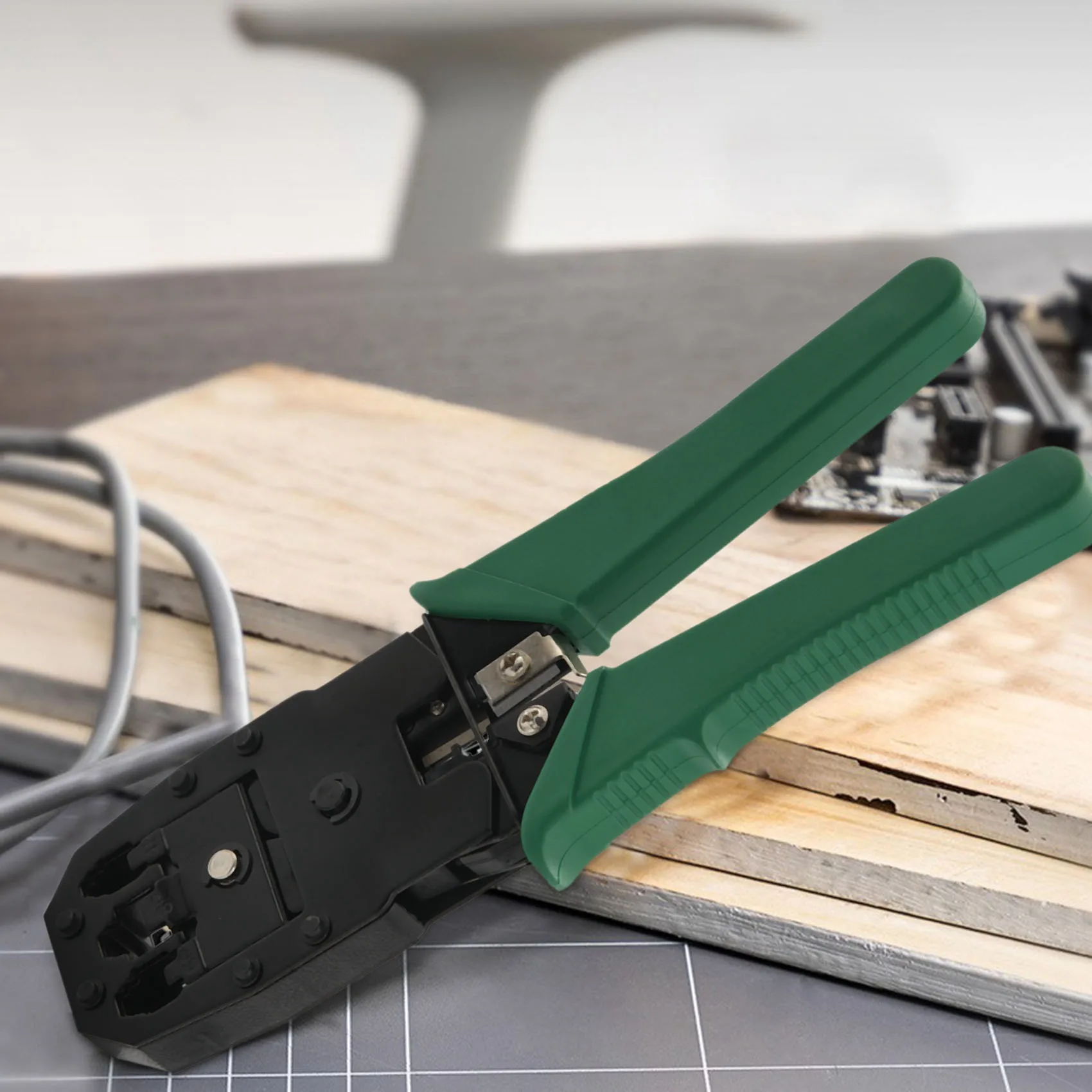 DSAOQ Netwerkkabel Reparatie Tool Kit Set Rj45 Rj11 Cat6 Kabel Tester Test Crimper Krimpen Onderhoud Stripper Tool Kit