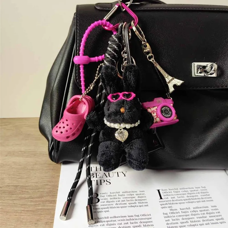 Hot Ins Style Maximalism Trend Anime IP Bag Pendant Cute Doll Personalized Decoration Keychain Straps Phone Lanyard Phone Charm