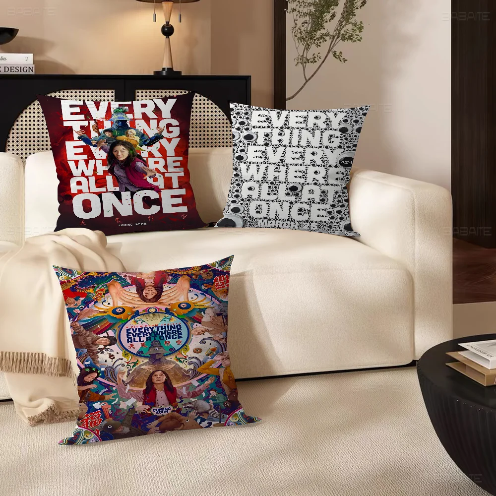 Everything Everywhere All At Once Cushion Cover Car Throw Pillow Case For Sofa Car Christmas Gift 40x40cm 45x45cm