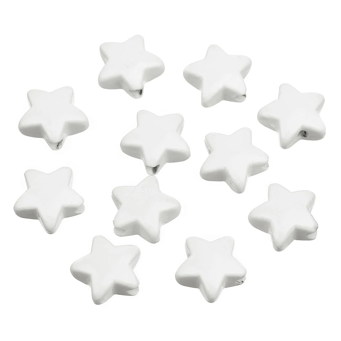 20 pz/lotto 14mm smaltato stella a cinque punte perline di ceramica distanziatore perline di fascino sciolto per artigianato fai da te ornamento