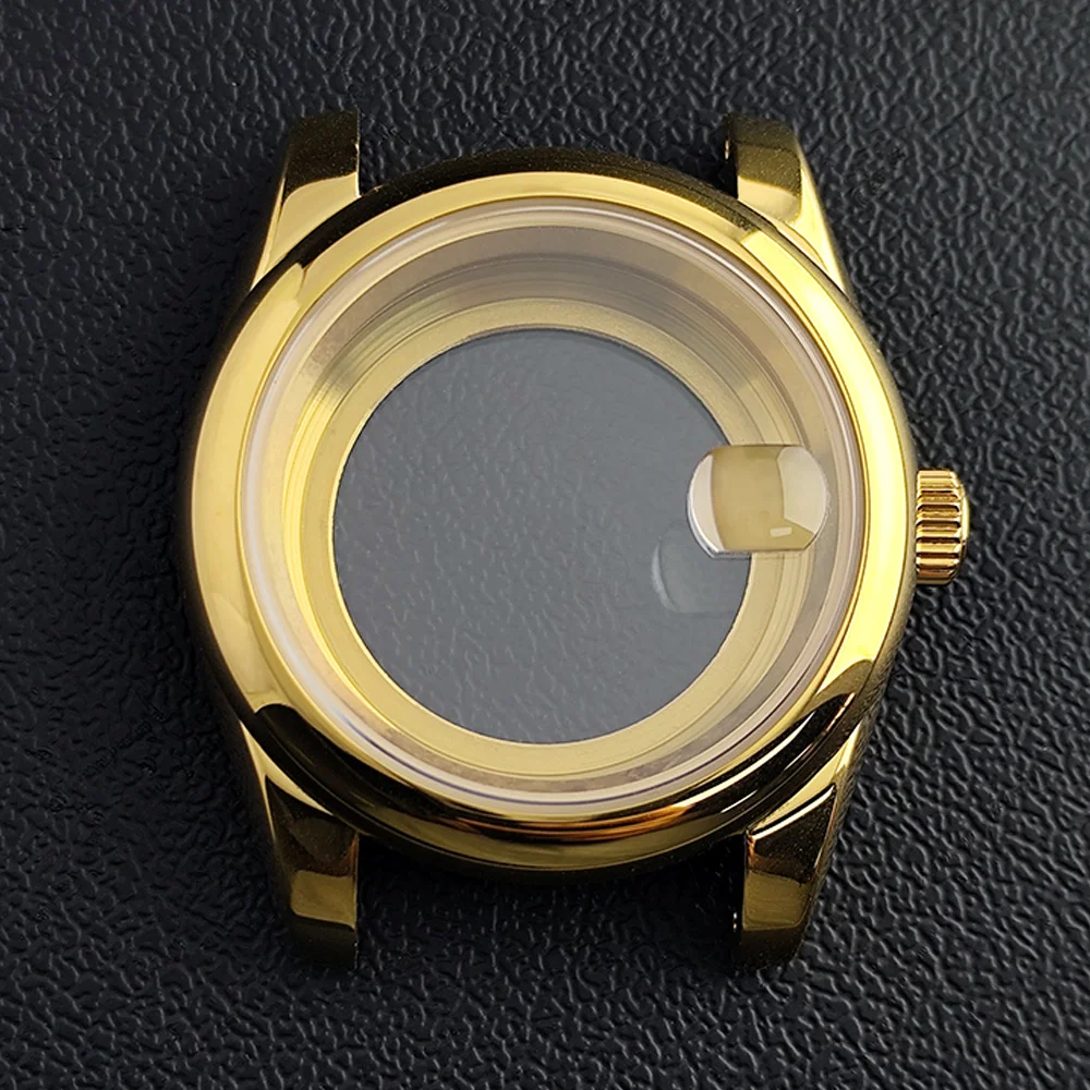 36/39MM Steel Watch Case FIT NH35 NH36 Movement/Dial Watch Accessories Automatic Movement Watch Box Mens Watch Replace