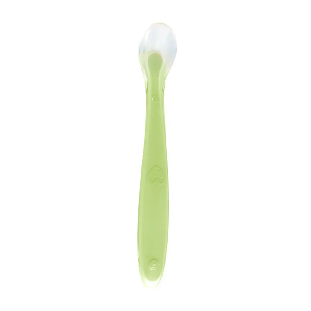 2pcs Baby soft silicone Spoon & PP Transparent Box Baby Feeding Soft Tip Tableware Learning Eat Training Auxiliary Tools image 5