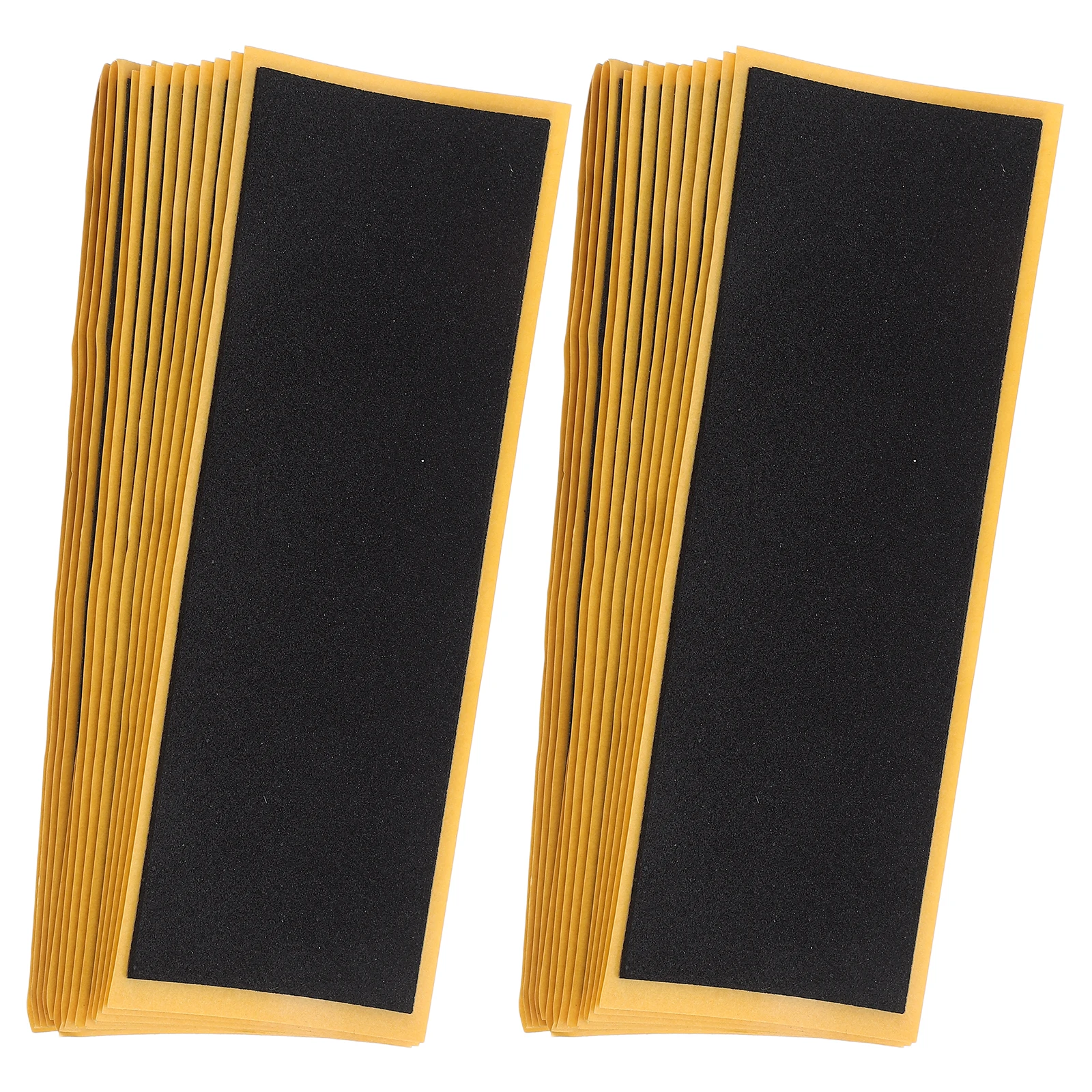 30 個フィンガースケートボード滑り止めテープ黒色フォームグリップデカール高摩擦自己粘着ミニデッキステッカー正確な制御のため