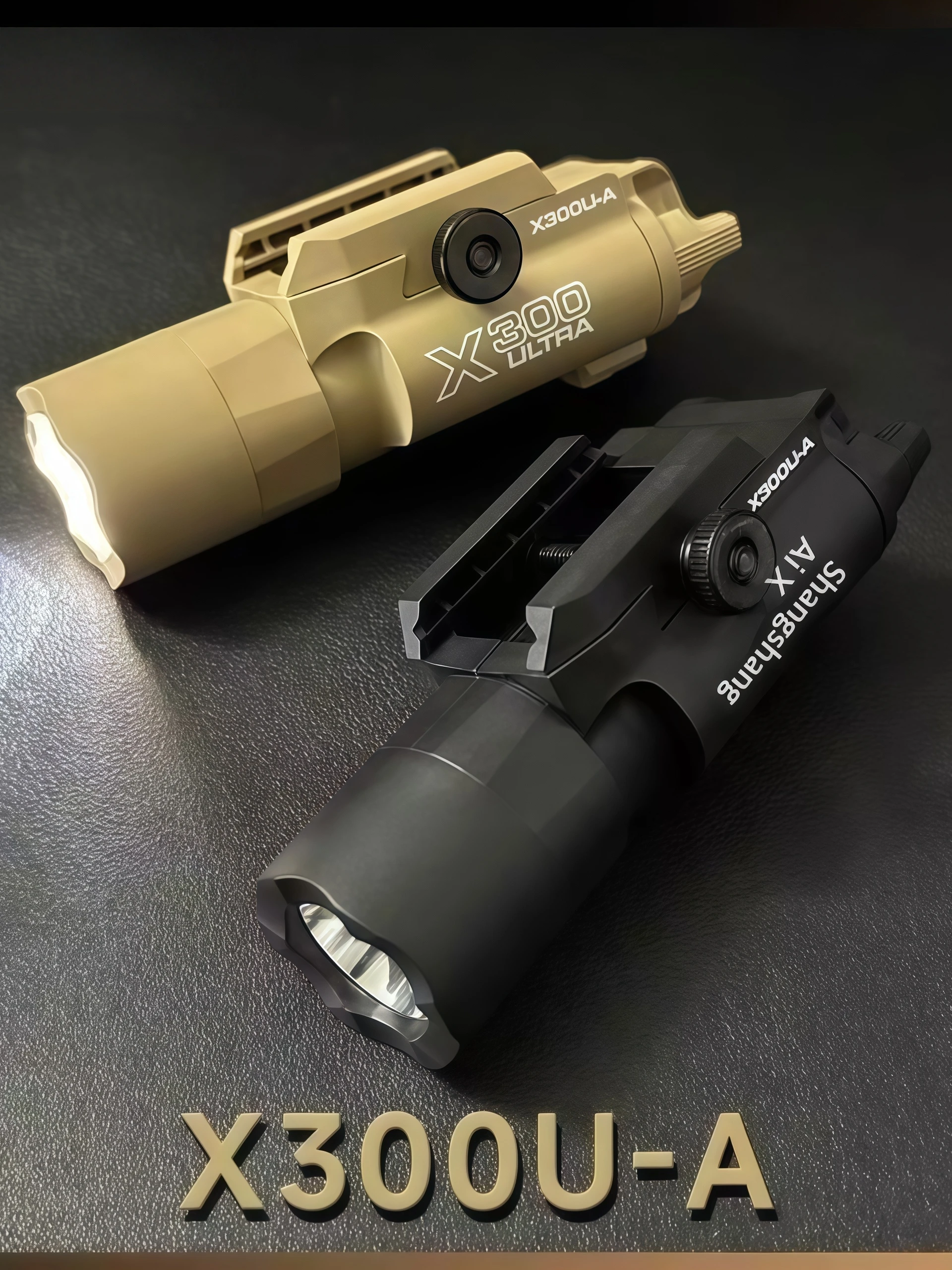 Uniwersalna taktyczna latarka TRL-8 20mm z metalu, mocne białe światło, zewnętrzna lampa laserowa na podczerwień, zielone światło, akcesoria do pistoletów zabawkowych. — 2