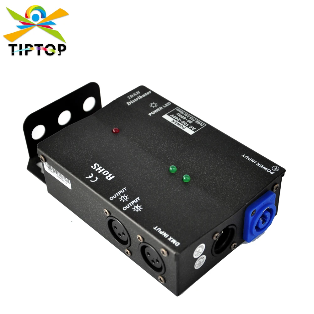 

New Arrival Multiple Installation Methods 2 Channel DMX Distributor High Voltage Protection Independent Input and Output Signal