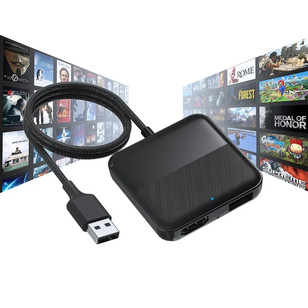 Ottocast New Arrival CarPlay Car TV Dongle HD MI Multimedia Adapter Car TV Mate TV Stick Adapter For Car with wired CarPlay
