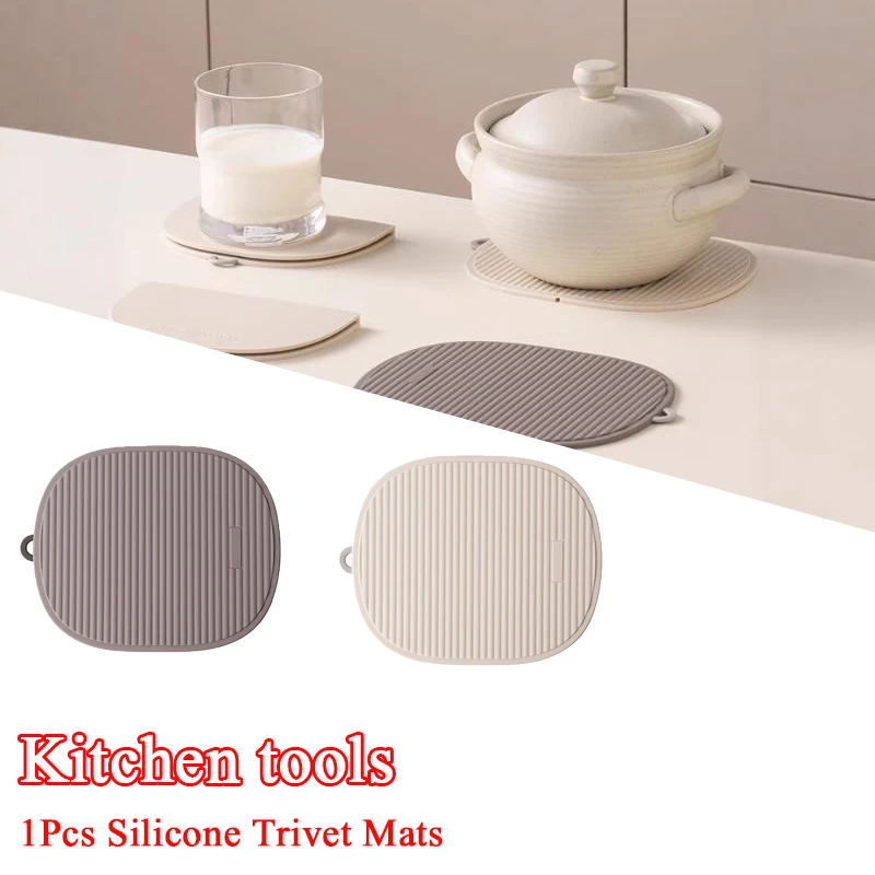 

Silicone Trivet Mats Silicone Pot Holders For Hot Pots Pans Heat Resistant Counter Mats For Countertops Spoon Rest Coasters