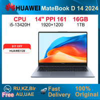 2024 HUAWEI MatbBook D14 Laptop 14-inch  CPU i5-13420H 16GB 512GB/1T Notebook Inter UHD Graphics LPDDR4X