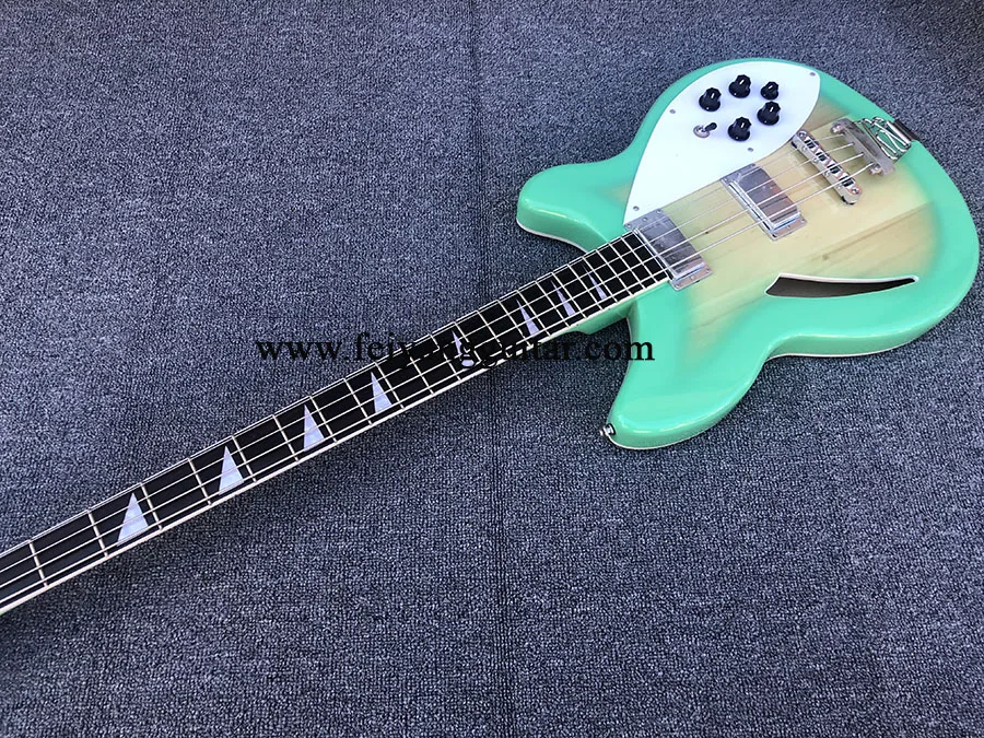 Electric Bass Guitar with Semi Hollow Body,4005 4 Strings.Rosewood Fingerboard, Picture Color, High Quality, Free Shipping