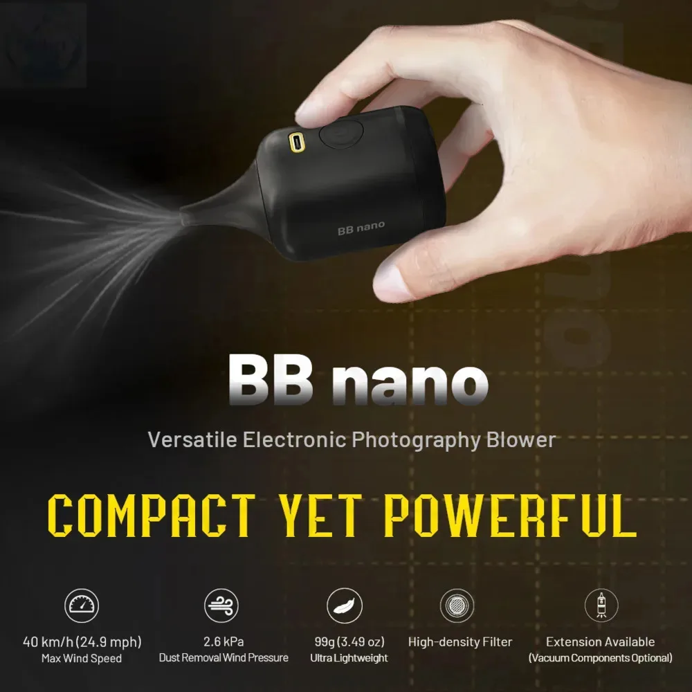 NITECORE BB Nano Muti-functional Electric Air Pump Dust Blower Cleaner For Camera Lens Computers Keyboard Electronic Product