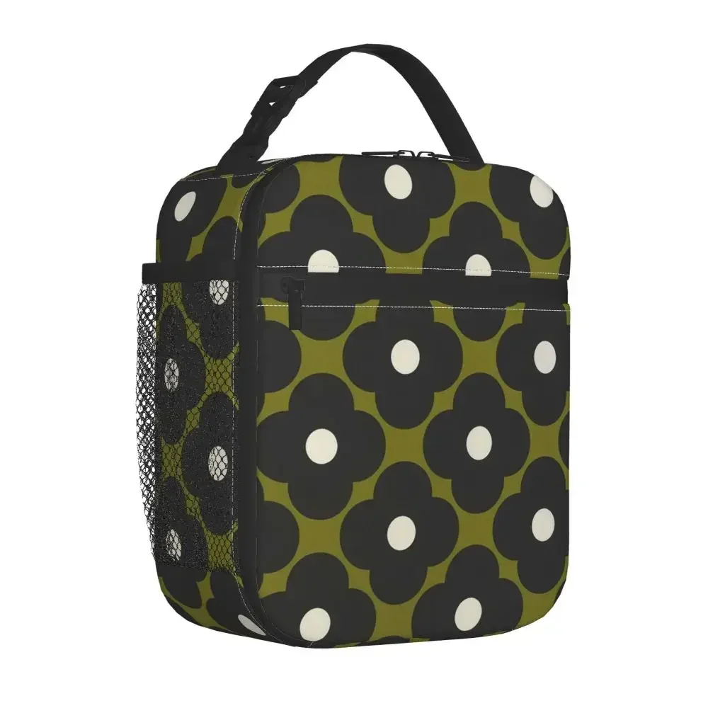 

Orla Kiely Insulated Lunch Tote Bag Portable Flower Lunch Container Reusable Thermal Cooler Bento Box School