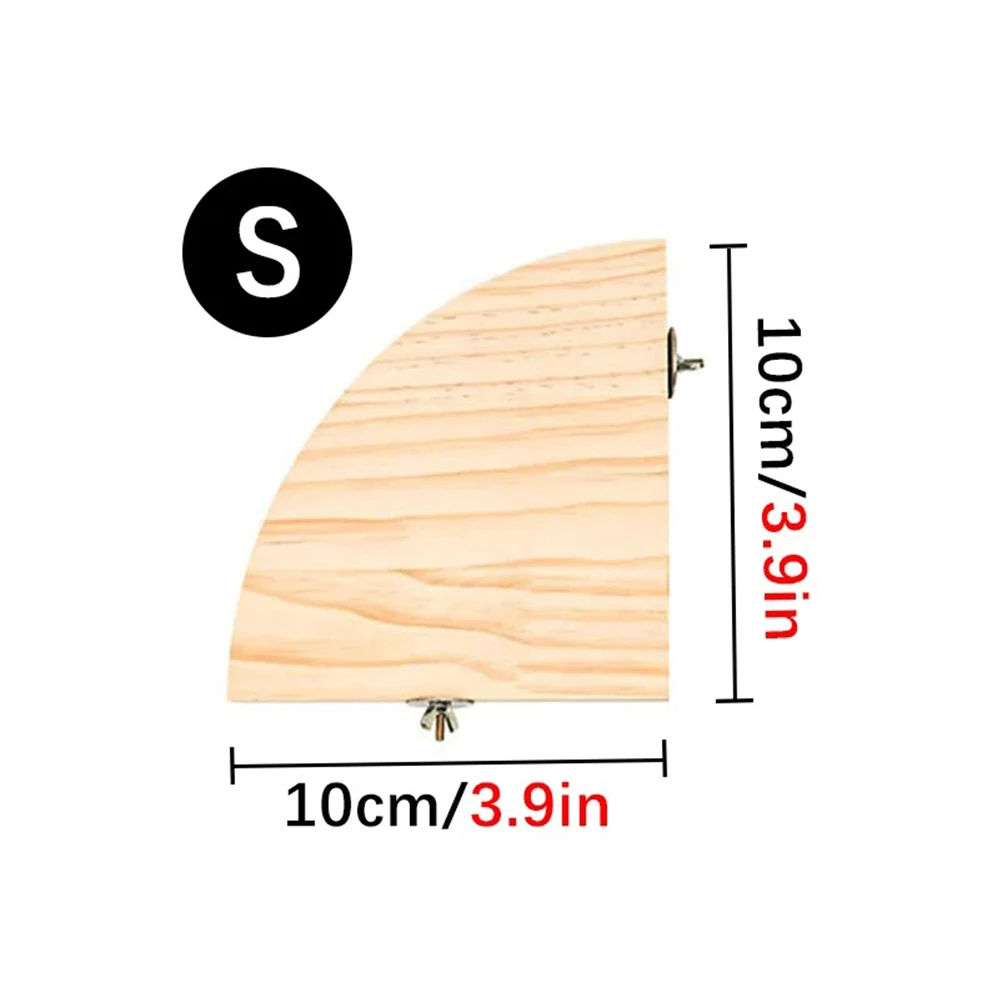 Waaiervormige Papegaai Houten Stand Rack Vogelkooi Accessoires Baars voor Kleine Dieren Chinchilla Eekhoorn Hamster Vogel Stand Board