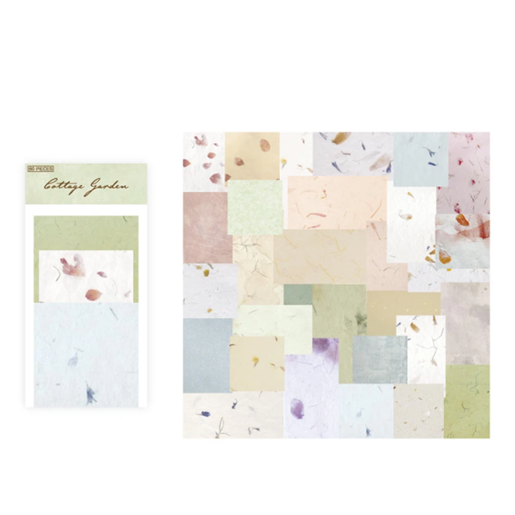 Junk Journal Vintage Paper  60Pcs Scrapbooking Backgrounds  Non Adhesive Craft Supplies  Use  Assorted Shades and Textures