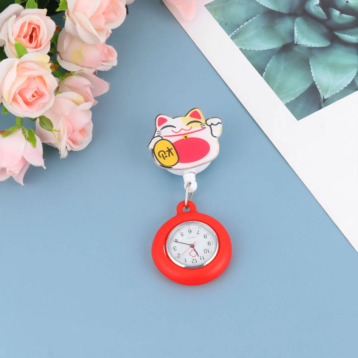 

Nurse Watch Durable Medical Pocket Hanging Timepiece Portable Adjustable Telescopic Gift For Doctor Family Decor