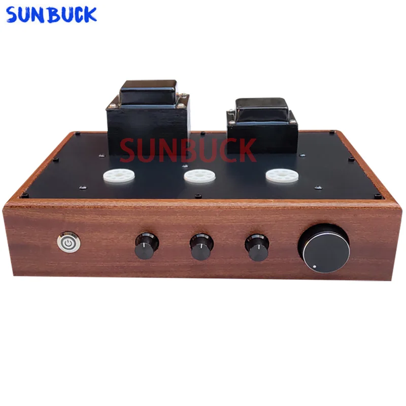 Imagem -04 - Sunbuck 6n8p 6sn7 Cv181 Tubo Preamp Alto Baixo Ajustável Amplificador de Alta Fidelidade Áudio