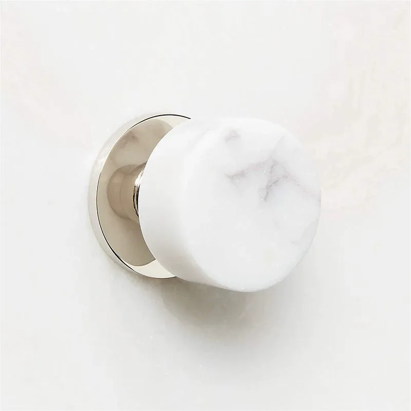 Nordic Wabi-Sabi Marble Wall Hooks Creative Door Pull Handles Designer Home Decor for Entryway Villa Model Room