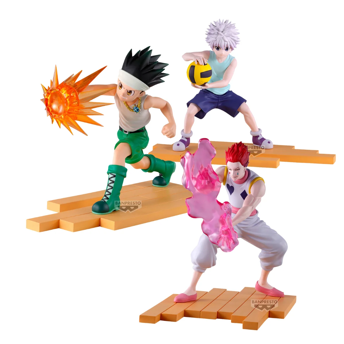 

В наличии [Оригинальные] Коллекционные фигурки Bandai Banpresto Hunter x Hunter: Килуа Золдик, Гон Фрикс, Хисока — аниме-модели игрушек